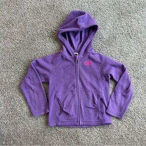The North Face Kids Purple Fleece Hoodie, 4T